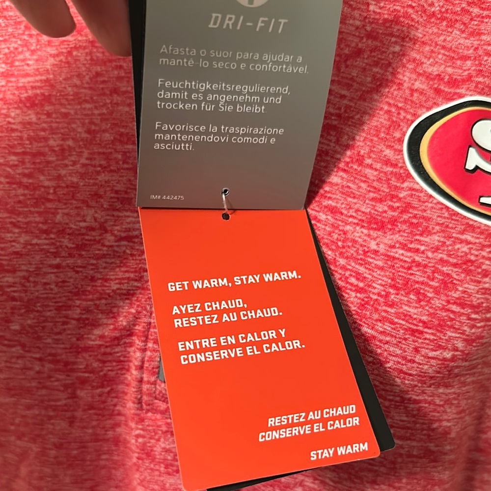 NWT Nike Red Long Sleeve 49er Women's Tee - Picture 8 of 17